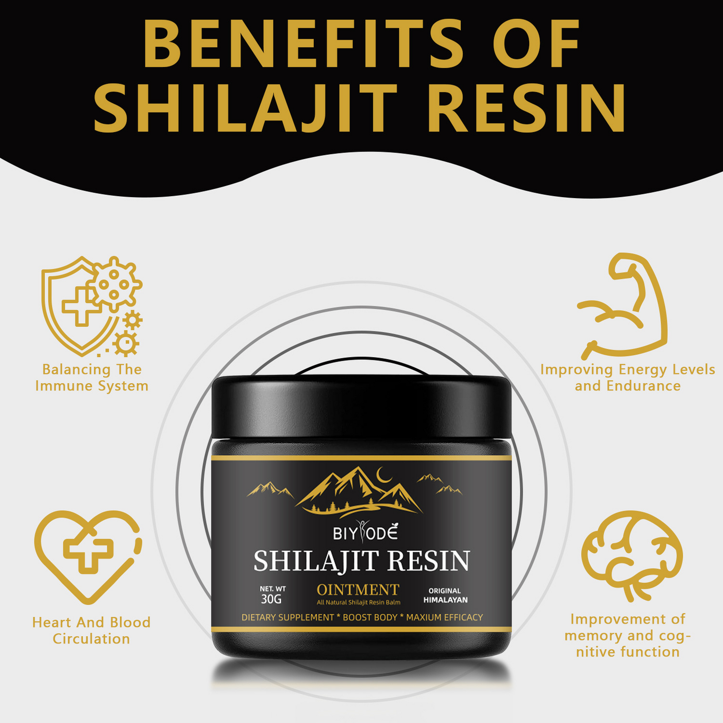 Resina Natural Pura de Shilajit 30g
