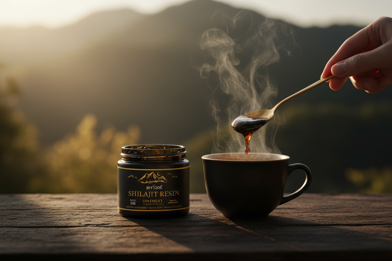 Shilajit con té